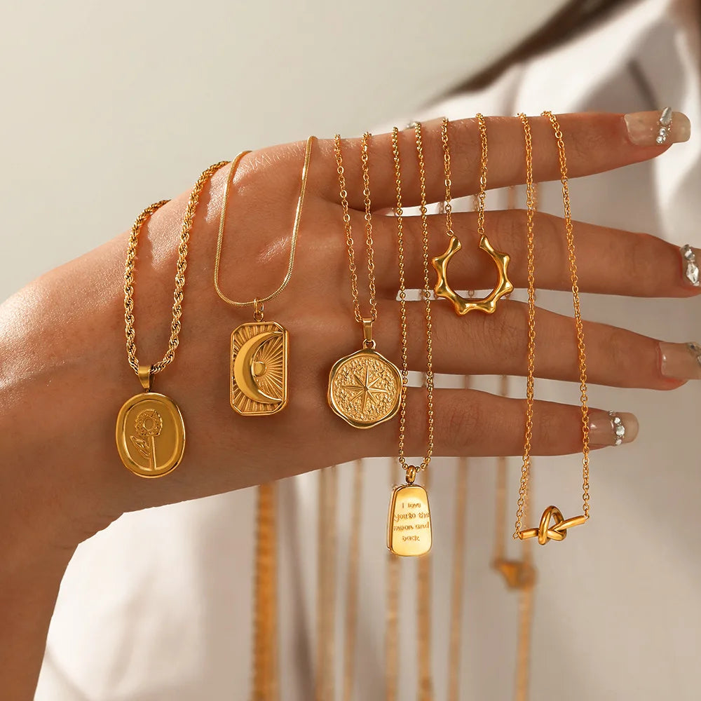 collier Femme Pendentif en Or