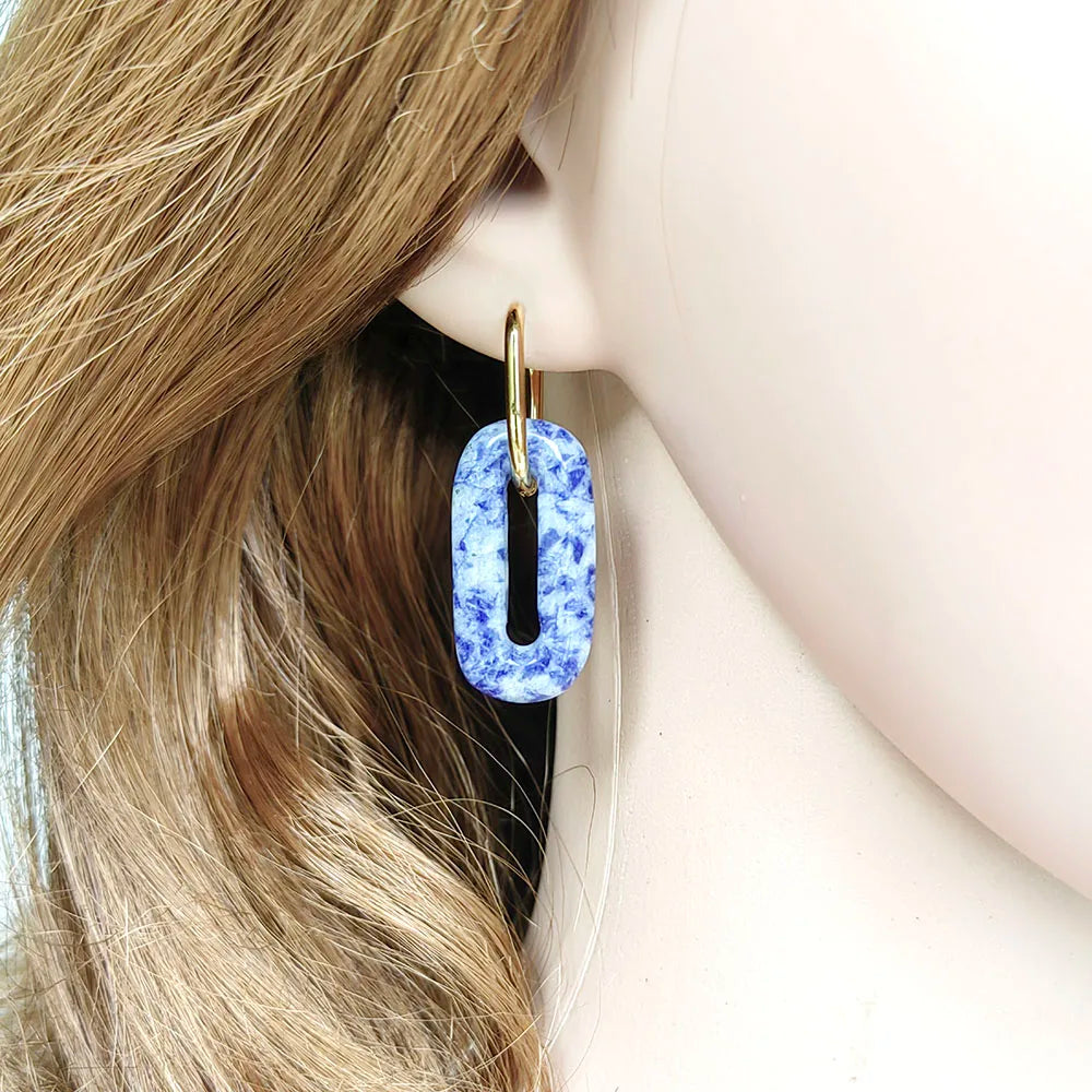 Boucles d'oreilles en pierre naturel