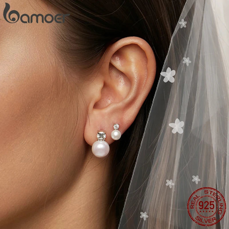 Perles d’Eau Douce  – Boucles d’Oreilles Mariage