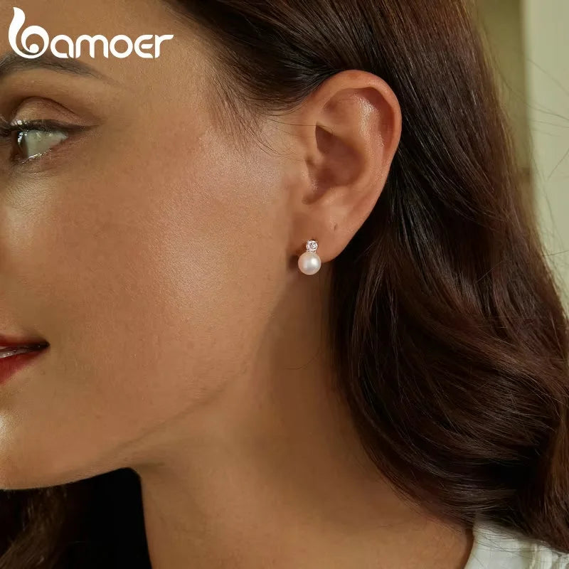 Perles d’Eau Douce  – Boucles d’Oreilles Mariage