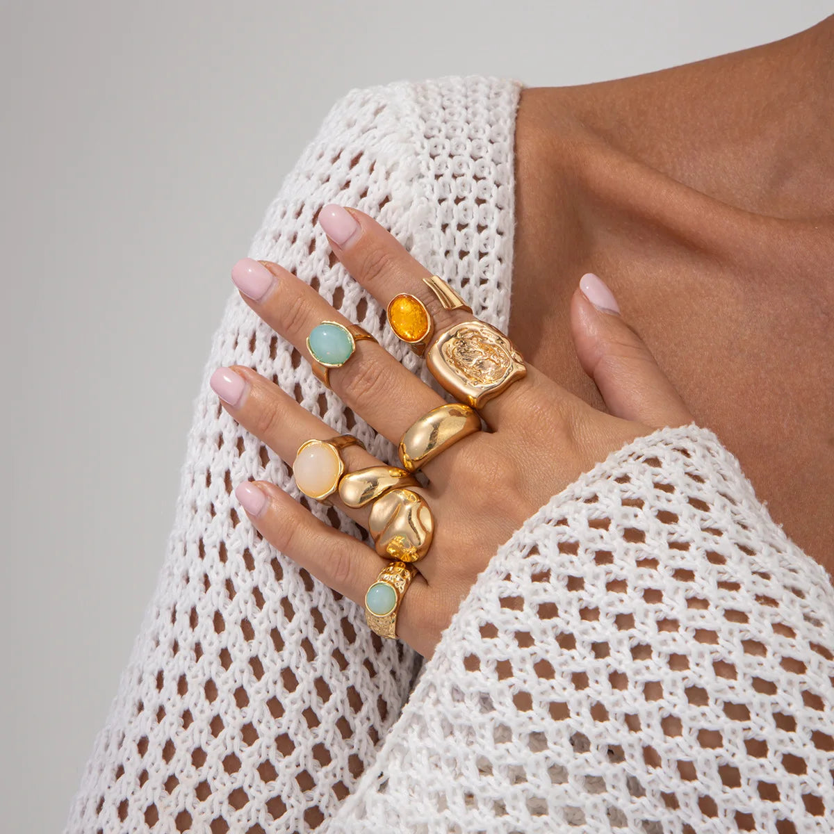 Ensemble de Bague vintage Or/Argent